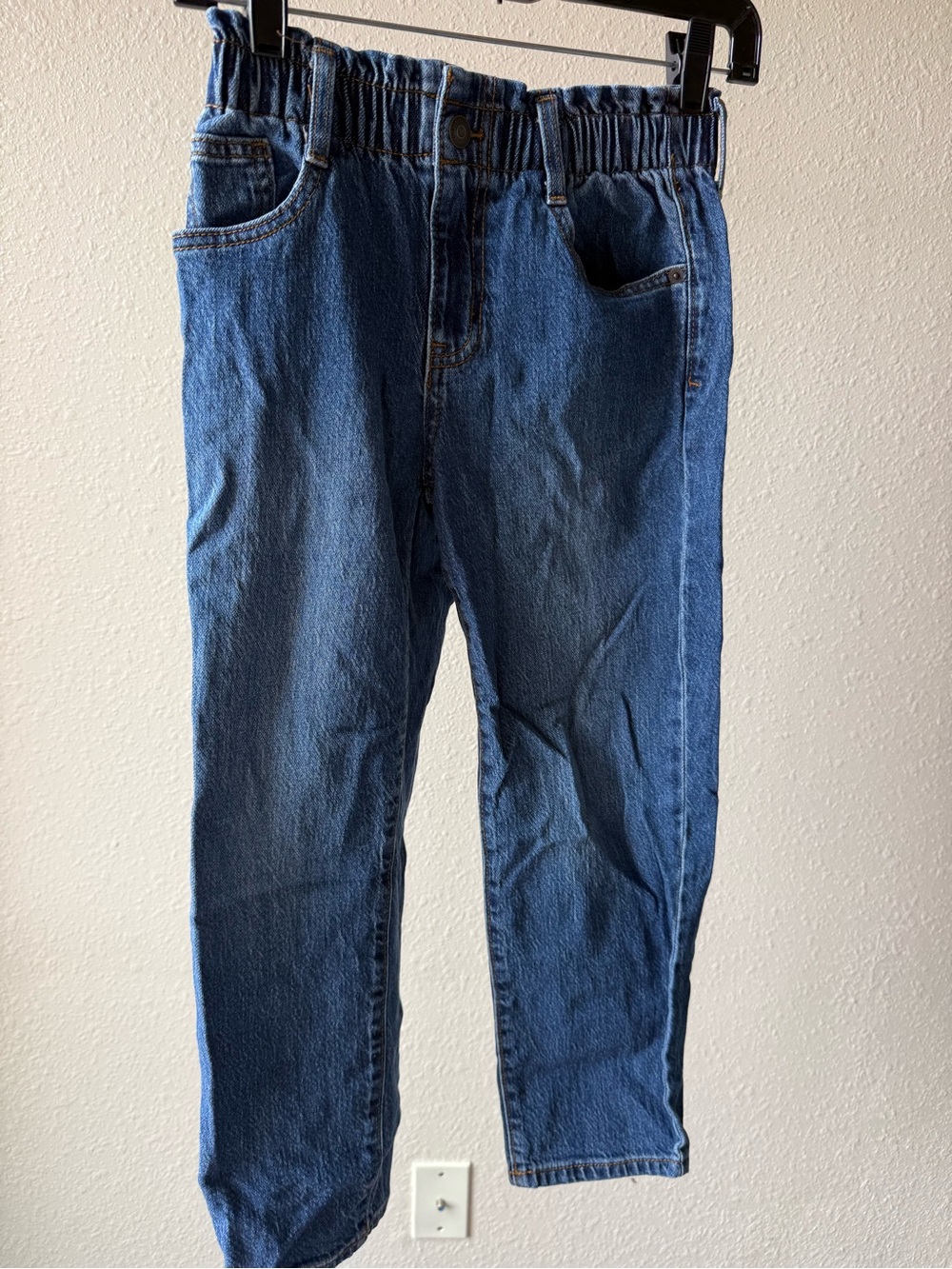 Cat & Jack Elastic Waist Denim Shorts - Denim Blue